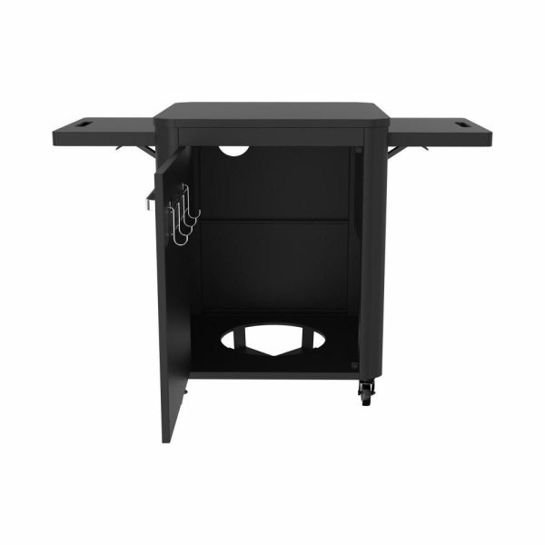 Modul bucatarie de exterior cu 1 usa, spatiu depozitare Cozze negru 64 x 60 x 83 cm 90522 - imagine 11