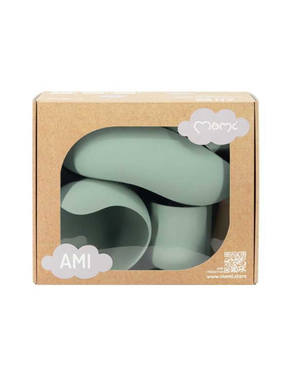 Set pentru diversificare din silicon, Momi Ami - Green - imagine 2