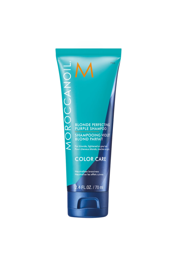 Moroccanoil, Color Care Blonde Perfecting Purple, Paraben-Free, Hair Shampoo, Neutralizes Brassiness, 70 ml - For Women