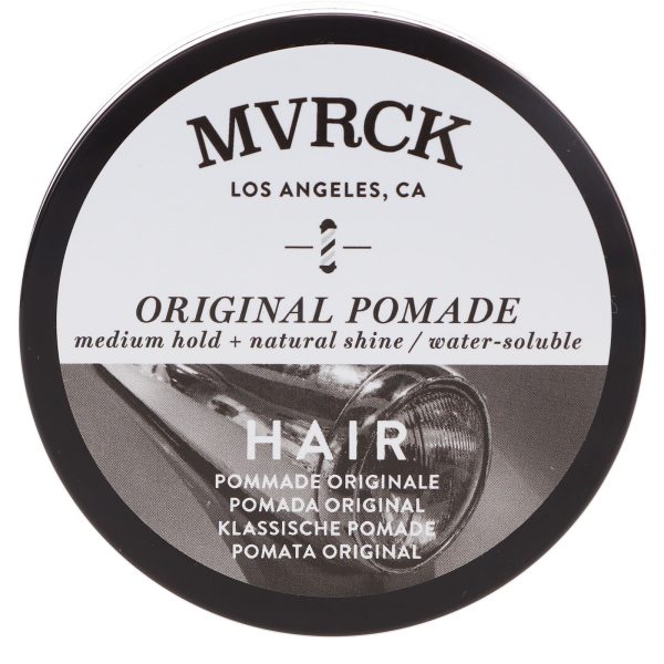 Mvrck by Paul Mitchell, Hair Original, Paraben-Free, Hair Styling Pomade, Natural Shine, Medium Hold, 85 g - For Men