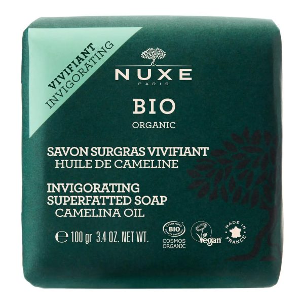 Nuxe, Bio Organic, Camelina Oil, Invigorating, Soap Bar, For Face & Body, 100 g - For Women