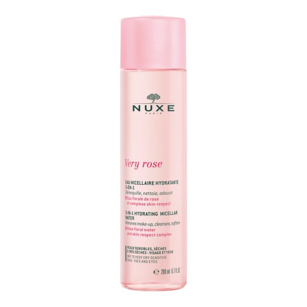 Nuxe, Very Rose, Hydrating, Micellar Water, For Dry Skin, 200 ml - For Women