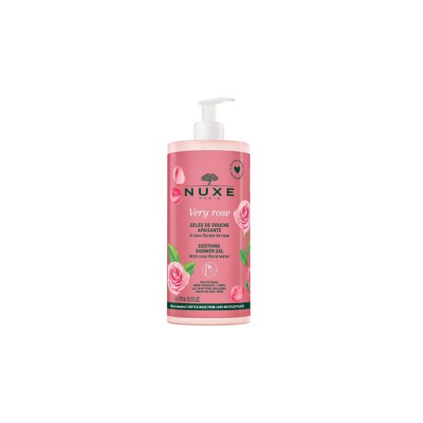 Nuxe, Very Rose, Soothing, Shower Gel, For All Skin Types, 750 ml - For Women