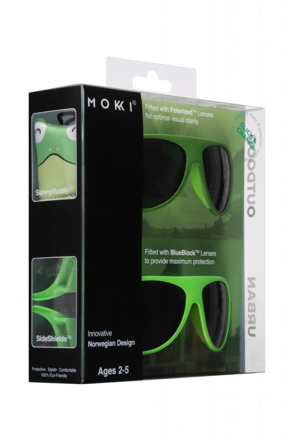 Ochelari de soare pentru copii MOKKI Click & Change, protectie UV, verde, 2-5 ani, set 2 perechi - imagine 4