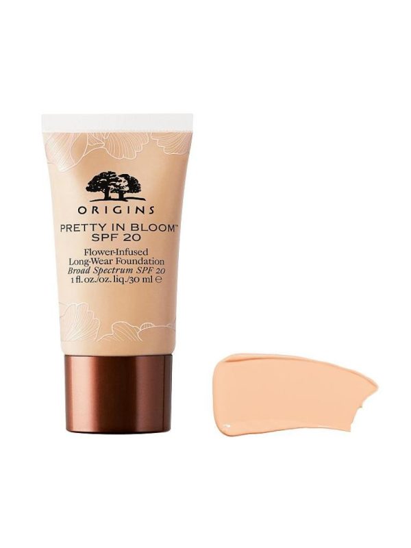 Origins, Pretty In Bloom, Long Wearing, Cream Foundation, 540, Medium Deep Golden Warm, SPF 20, 30 ml - For Women