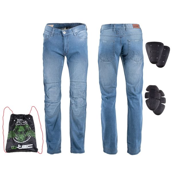 Pantaloni Moto Barbati Jeans W-TEC Shiquet - imagine 7