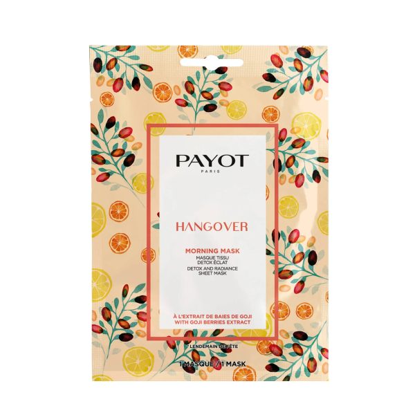 Payot, Hangover, Detox & Radiance, Sheet Mask, For Face, Morning, 19 g - For Women