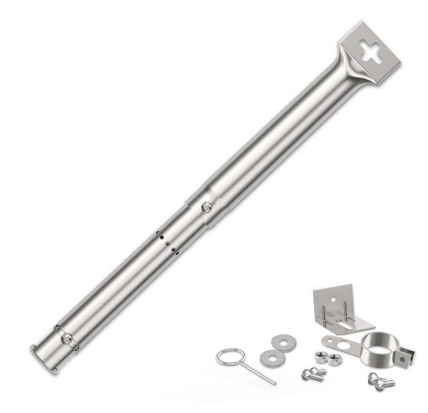 Piesa de schimb - arzator universal Coisien din inox, ajustabil intre 31-45 cm, pentru gratare pe gaz