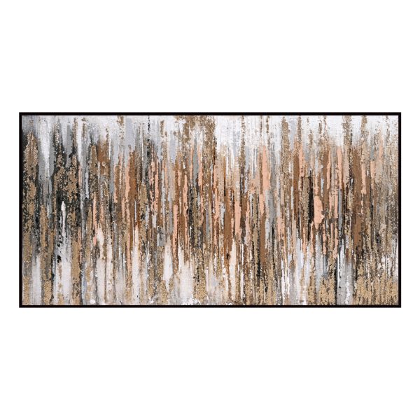 Tablou decorativ, rama neagra, 142x4.5x72 cm