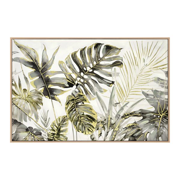 Tablou decorativ, model tropical, 102x4,5x72 cm