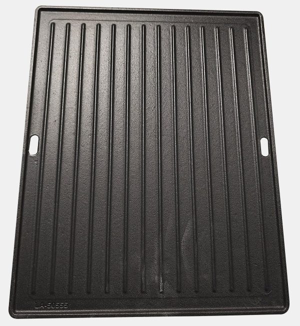 Plita din fonta cu 2 fete neteda si grill 40,5 x 32,5 x 1 cm pentru gratarele Rexton Landmann 15909 - imagine 3