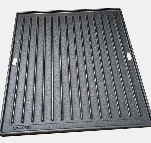 Plita din fonta cu 2 fete neteda si grill 40,5 x 32,5 x 1 cm pentru gratarele Rexton Landmann 15909 - imagine 5