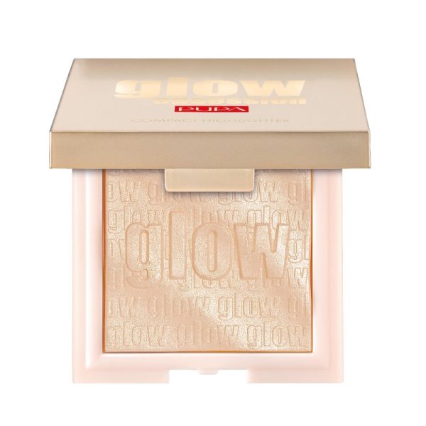 Pupa, Glow Obsession, Illuminating, Blush Highlighter Compact, 100, Light Gold, 6 g - For Women