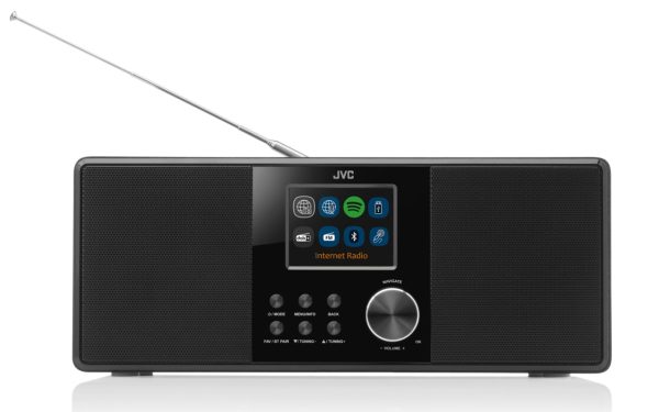 Radio internet JVC RA-E981B, 10W RMS, tuner DAB+/FM, Bluetooth, LCD 2.8”, WiFi, Spotifiy Connect, telecomanda, USB, AUX, negru - imagine 3