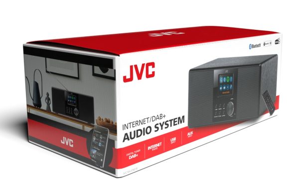 Radio internet JVC RA-E981B, 10W RMS, tuner DAB+/FM, Bluetooth, LCD 2.8”, WiFi, Spotifiy Connect, telecomanda, USB, AUX, negru - imagine 12