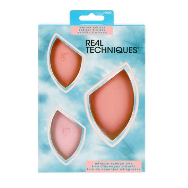 Set Trio, Real Techniques, Miracle, Makeup Sponge, 3 pcs - For Women