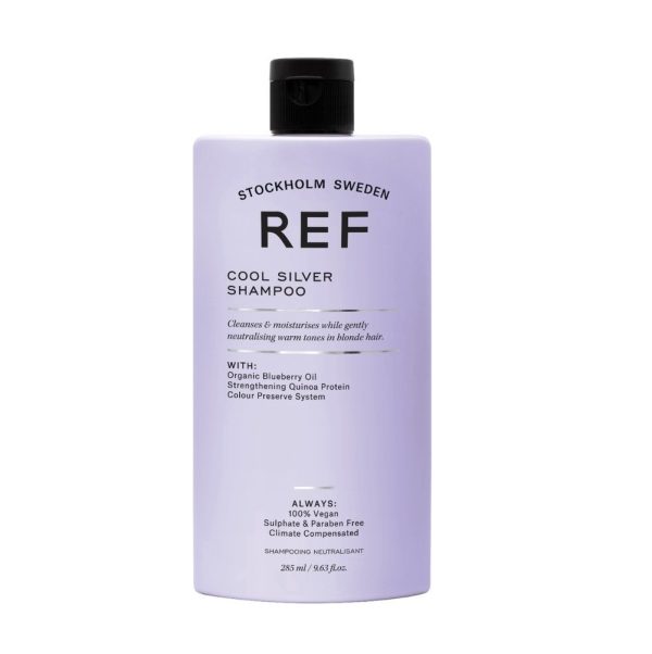 Ref Stockholm, Cool Silver, Sulfates-Free, Hair Shampoo, Neutralising Warm Tones, 285 ml - Unisex