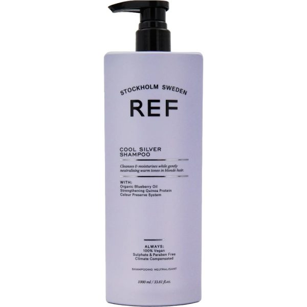 Ref Stockholm, Cool Silver, Sulfates-Free, Hair Shampoo, Neutralising Warm Tones, 1000 ml - Unisex