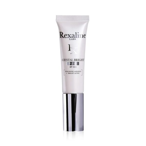 Rexaline, Crystal Bright, Hyaluronic Acid + 3 Bright Active, Illuminating, Fluid, For Face, SPF 50+, 30 ml - For Women