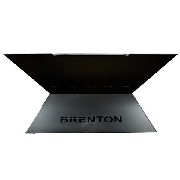 Semineu pe lemne cu grill patrat din otel carbon 75 x 75 cm BRENTON BRNT04 - imagine 8