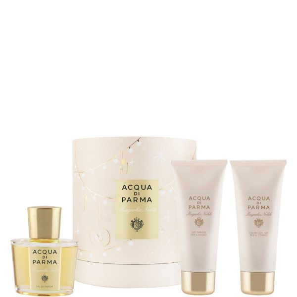 Set Acqua di Parma: Acqua Nobile Magnolia, Eau De Parfum, For Women, 100 ml + Magnolia Nobile, Hydrating, Body Lotion, 75 ml + Magnolia Nobile, Shower Gel, For All Skin Types, 75 ml - For Women