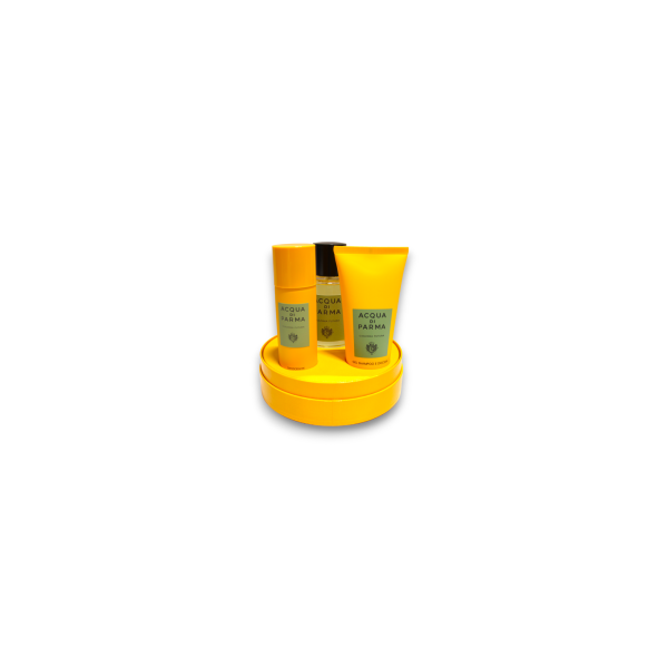 Set Acqua di Parma: Colonia Futura, Anti-Sweat, Deodorant Spray, For Men, 75 ml + Colonia Futura, Shower Gel & Shampoo 2-In-1, 75 ml + Colonia Futura, Eau De Cologne, For Men, 100 ml - For Men