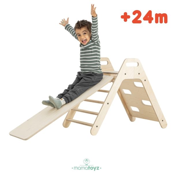 Set de cățărat Montessori cu tobogan Pikko, MamaToyz - imagine 4