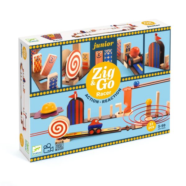 Set de constructie trasee Zig & Go Junior, Djeco - imagine 3