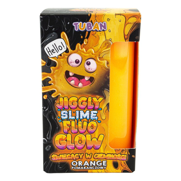 Set DIY experimente JIGGLY SLIME FLUO GLOW , PORTOCALIU 430 g - imagine 2