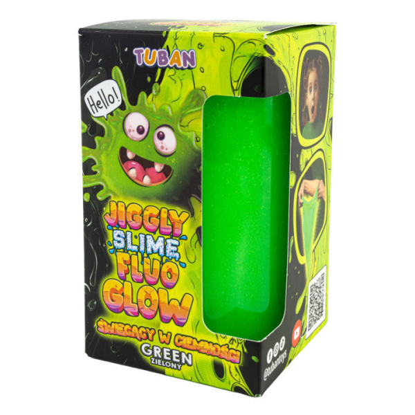 Set DIY experimente JIGGLY SLIME FLUO GLOW , VERDE 430 g