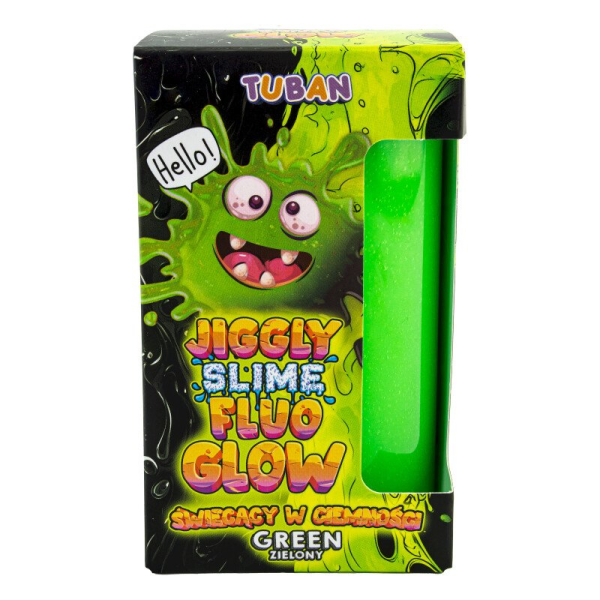 Set DIY experimente JIGGLY SLIME FLUO GLOW , VERDE 430 g - imagine 2