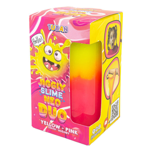 Set DIY experimente JIGGLY SLIME NEO DUO, GALBEN-ROZ