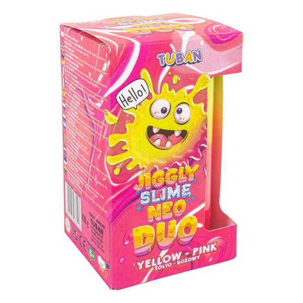 Set DIY experimente JIGGLY SLIME NEO DUO, GALBEN-ROZ - imagine 2