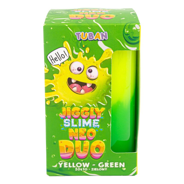 Set DIY experimente JIGGLY SLIME NEO DUO, GALBEN-VERDE - imagine 2