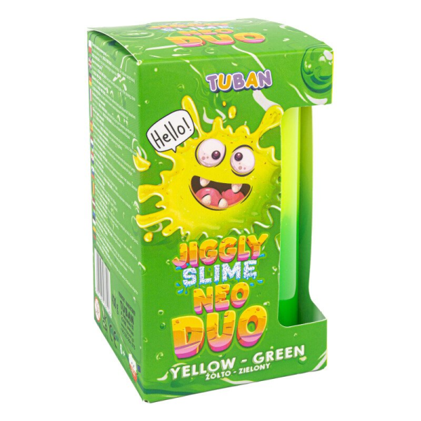 Set DIY experimente JIGGLY SLIME NEO DUO, GALBEN-VERDE - imagine 3