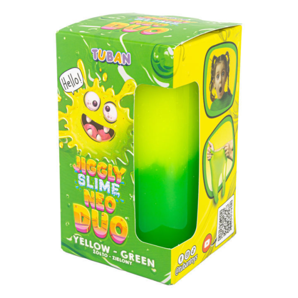 Set DIY experimente JIGGLY SLIME NEO DUO, GALBEN-VERDE