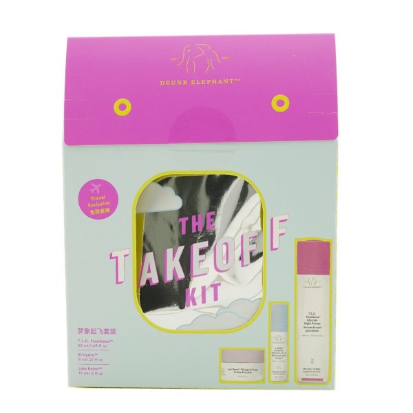 Set Drunk Elephant: T.L.C. Framboos Glycolic, Refining, Night, Serum, For Face, 50 ml +  B-Hydra Intensive, Hydrating, Serum, For Face, 8 ml + Lala Retro, Recovery, Cream, For Face, 15 ml - For Women