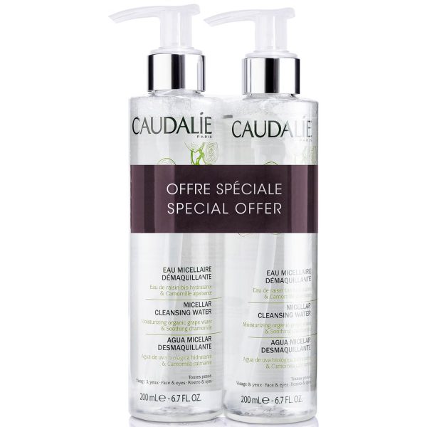 Set Duo, Caudalie, Caudalie, Cleansing, Micellar Water, For All Skin Types, 2 pcs, 200 ml - For Women