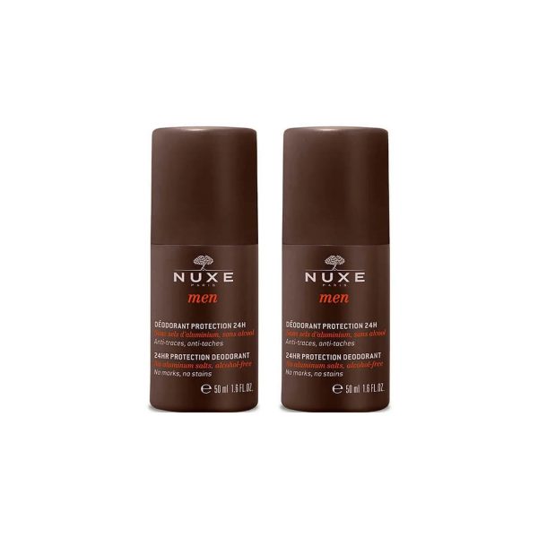 Set Duo, Nuxe, Men, 24h Protection, Deodorant Roll-On, For Men, 2 pcs, 50 ml - For Men