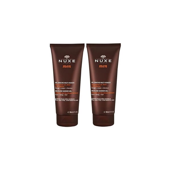 Set Duo, Nuxe, Men Multi-Use, Shower Gel, All Over The Body, For All Skin Types, 2 pcs, 200 ml - For Men