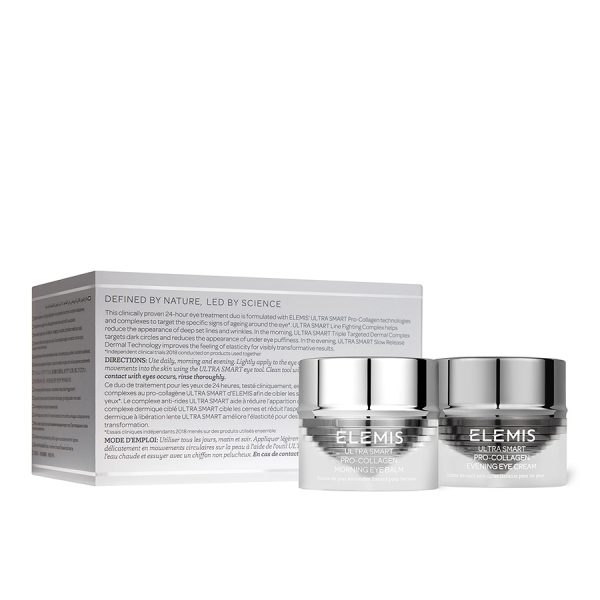 Eye Treatment Duo Set Elemis: Ultra Smart, Collagen, Anti-Wrinkle, Eye Serum, 10 ml + Ultra Smart, Collagen, Anti-Wrinkle, Eye Cream, 10 ml - For Women