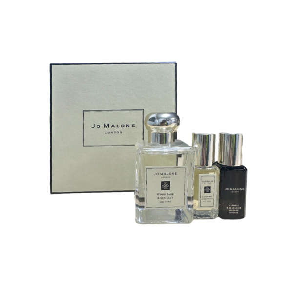 Set Jo Malone: Wood Sage & Sea Salt , Eau De Cologne, Unisex, 50 ml + Cypress & Grapevine Intense, Eau De Cologne, Unisex, 9 ml + Lime Basil & Mandarine, Eau De Cologne, Unisex, 9 ml *Miniature - Unisex