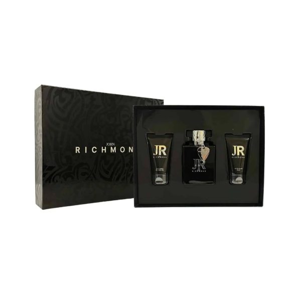 Set John Richmond: Man, Eau De Parfum, For Men, 100 ml + Man, Nourishing, Shower Gel, 50 ml + Man, After-Shave Balm, 50 ml - For Men