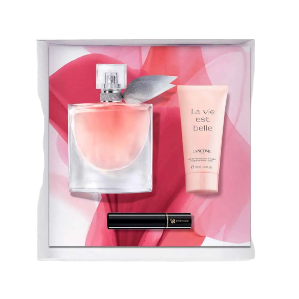 Set Lancome: La Vie Est Belle, Eau De Parfum, For Women, 50 ml + La Vie Est Belle, Hydrating, Body Lotion, 50 ml + Hypnose, Mascara, Black, 2 ml - For Women