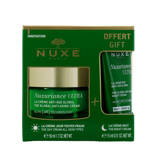 Set Nuxe: Nuxuriance Ultra, Anti-Ageing, Cream, For Face, 50 ml + Nuxuriance Ultra, Anti-Ageing, Night, Cream, For Face, 15 ml - For Women