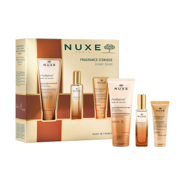 Set Nuxe: Prodigieux Le Parfum, Eau De Parfum, For Women, 30 ml + Prodigieux, Shower Oil, All Over The Body, For All Skin Types, 100 ml - For Women