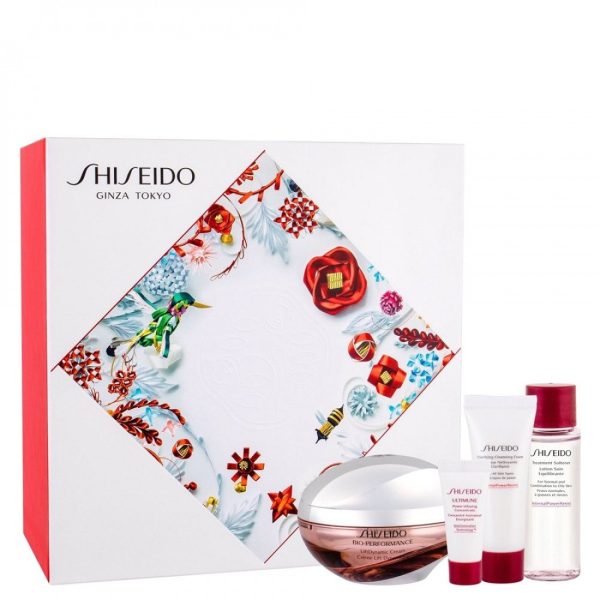 Ginza Tokyo Set Shiseido: Bio-Performance - Liftdynamic, Lifting, Cream, For Face, 50 ml + Benefiance, Cleansing, Cleansing Foam, 15 ml + Bio-Performance, Softening, Lotion, For Face, 30 ml + Ultimune, Antioxidants, Hydrating and Repairing, Day & Night, Serum, For Face & Neck, 5 ml - For Men