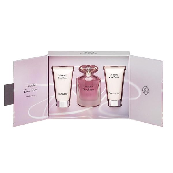 Set Shiseido: Ever Bloom, Eau De Toilette, For Women, 50 ml + Ever Bloom, Hydrating, Body Lotion, 50 ml + Ever Bloom, Moisturizing, Shower Gel, 50 ml - For Women