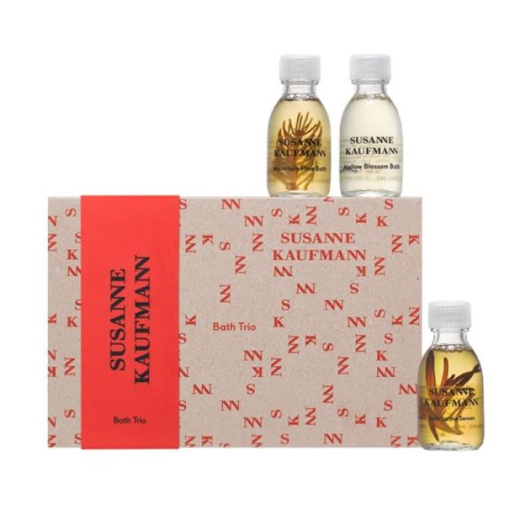 Bath Trio Set Susanne Kaufmann: Body Care Bath, For The Senses, Nourishing, Bath Oil, 30 ml + Body Care Bath, Mountain Pine, Relaxing, Bath Oil, 30 ml + Body Care Bath, Mallow Blossom, Nourishing, Bubble Bath, 30 ml - For Women