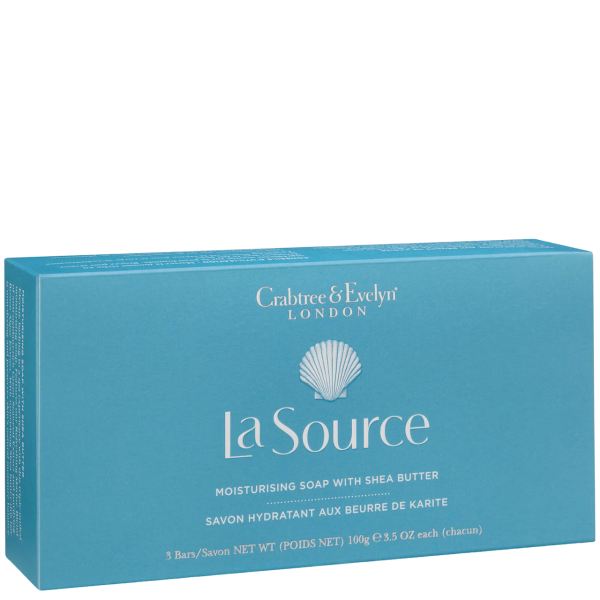 Set Trio, Crabtree & Evelyn, La Source, Moisturizing, Soap Bar, 3 pcs, 100 g - For Women